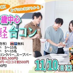 11月10日(日)12時～【24～33歳中心】20代30歳前後中...