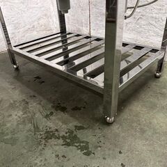 ステンレス製 2槽シンク 厨房用品 業務用 店舗用品 水栓付き バックガード付き W900×D600×H790 Y0446の画像