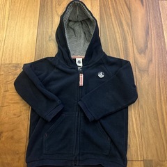 プチバトーフリースジップアップパーカー