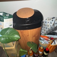 木製　ゴミ箱　