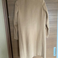 ベージュ レディースＭサイズ ロングコートの画像