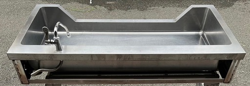 業務用 舟形シンクトップ 蛇口付き 幅1200×奥行600×高さ200(mm) 飲食店 厨房 厨房機器 魚 店舗用品 大阪発