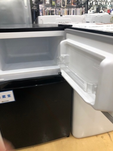 【半年間動作保証付き】IRISOHYAMA 2ドア冷蔵庫　PRC-B092D-B  2021年製　87L クリーニング済225