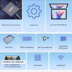 [土日セール]
新品未開封PRITOM PRITOM 2024年モデル Android14の画像