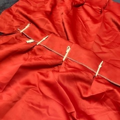 NICETOWN 遮光カーテン カフェーカーテン 仕切り用 幅100cm丈60cm レッド 赤色 2枚セット 防音 断熱 厚地の画像