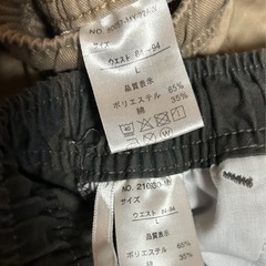 長ズボン・長袖シャツ 男子160cm〜Lの画像