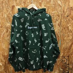 SUPREME　シュプリーム　パーカー　フーディ　ロシアンカモ　グリーン