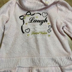 中古ピンク色ワンピース110サイズの画像