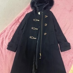 ファー付き　コート ウール フォックスファー  アウター ダッフ...
