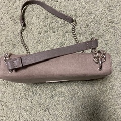 H&M ショルダーバック　グレー　スエードの画像