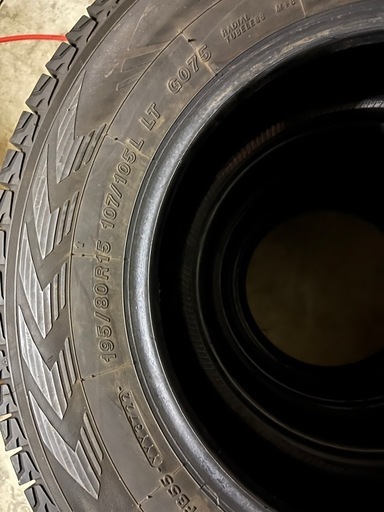 スタッドレス ヨコハマ G075 195/80R15 107/105L LTバン用