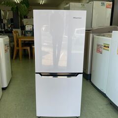 【リサイクルショップ　ピカソ　小松原】ハイセンス 右開き 130L 2ドアノンフロン冷蔵庫 パールホワイト 2019年製 HR-D1302★0455★