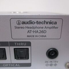 G♪40 ヘッドホンアンプ audio-technica AT-HA26D D/Aコンバーター内臓 オーディオテクニカ 検：オーディオ機器 アンプの画像