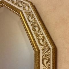 壁掛けミラー　アンティーク調　鏡の画像