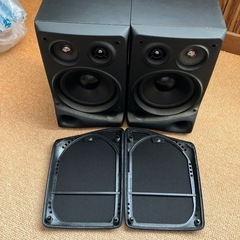 victor ビクター スピーカー アンプ CD カセット 再生機 3点セットの画像