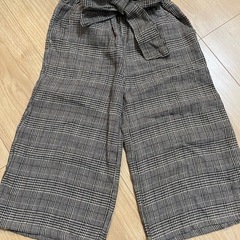 95サイズ　チェック柄　ワイドパンツ