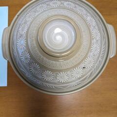 四日市萬古焼　土鍋　１０号　外径３５ｃｍ程度　大きいサイズ