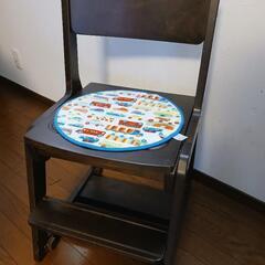 くろがね学習チェアダークブラウンキッズチェア