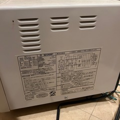 廃棄のため0円SHARP電子レンジの画像