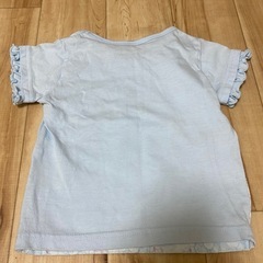 ECONECO✨キラキラうさぎ猫柄✨フリフリ袖Tシャツ✨の画像