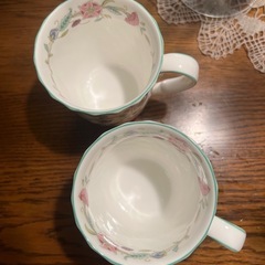 美品 MINTON  ミントン ハドンホール マグカップペア グリーンの画像