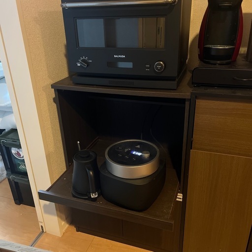 レンジ台　茶色　炊飯器台