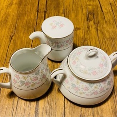 《決定》オールドノリタケ　シュガーポット　ミルクカップ　クリーマ...