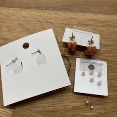 【お譲り先決定】②ピアス３点セット、未使用の画像