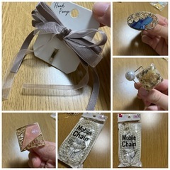 アクセサリーパーツ　ハンドメイド　イヤリング　ヘアアクセサリーの画像