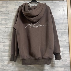 futier land バック刺繍口ゴゆったり裏起毛プルオーバー