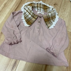 しまむら✨チェック柄襟✨シンプル長袖トップス✨