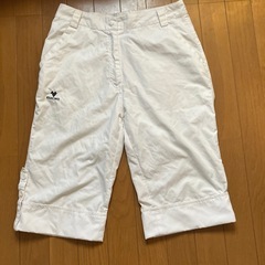 メンズハーフパンツ白