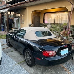 【車検26年8月】　NB8C マツダ ロードスター AT　黒  【群馬より】の画像