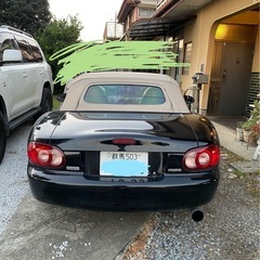 【車検26年8月】　NB8C マツダ ロードスター AT　黒  【群馬より】の画像