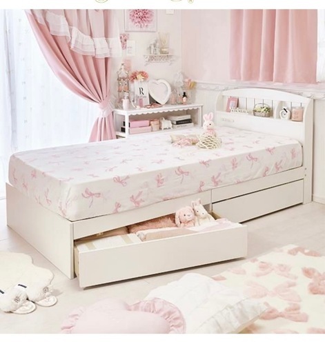 ロマプリ シングルベッド ベッドフレーム