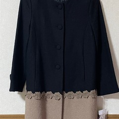 【新品タグ付き】ギャラリービスコンティ ツートンのコート　サイズ3