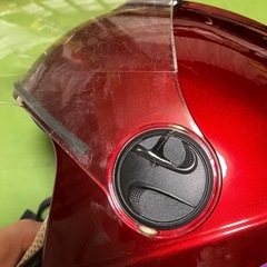 自転車にもどうぞ！バイクヘルメット赤の画像