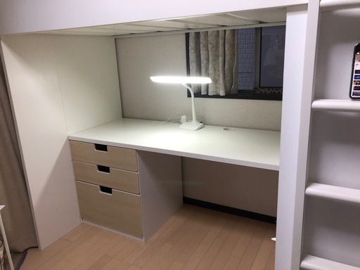IKEA  STUVA　ロフトベッドフレームデスク&収納付き