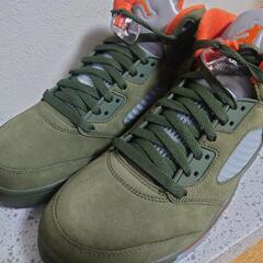 NIKE AirJordan 5 Retro Olive 27cm 新品未使用