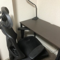 10/10（日）まで【ニトリ:説明書付】オフィスチェアとデスク