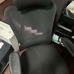 昇降式デスク チェア ゲーミングチェアの画像