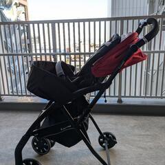 【値下げしました】A型ベビーカー (レインカバー、フットレスト付き)　combi Atto type-S アットの画像