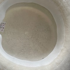 フワフワかわいい　ハット　カンカン帽　白　ホワイトの画像