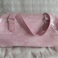 リラックマ　レザー調バッグ　ピンク　1500円　未使用