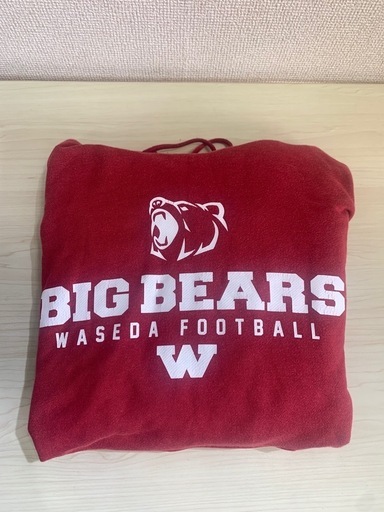 早稲田大学アメリカンフットボール部スウェットパーカー Lサイズ