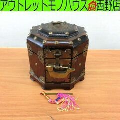 外国の小物入れ 古風 小物入れ 収納 アクセサリーケース 八角形...