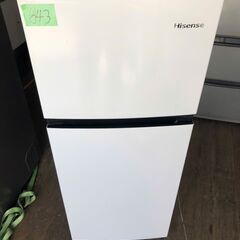 NO 643 ?北九州市内配送設置無料✨?　冷蔵庫 中古 ハイセンス Hisense HR-B12E2W 2022年製 2ドア 120L ホワイト 直冷式 右開き 一人暮らし