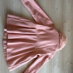 メゾピアノ  女の子用ファー
付きコート　130cmの画像