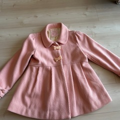 メゾピアノ  女の子用ファー
付きコート　130cmの画像