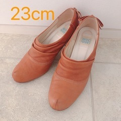 ワノナノ wanonano 本革ヒールパンプス 23cm（箱無し）